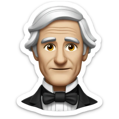 Ralph Waldo Emerson like a God sticker