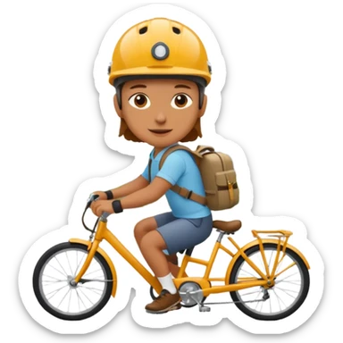 Tourist + camera strap + rental bike, City Cyclists. sticker