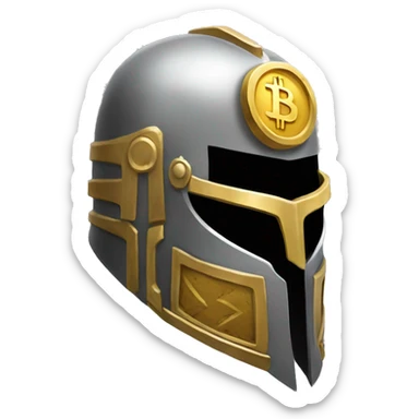 bitcoin paladin helmet sticker
