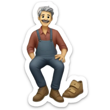 Cobbler in Paris sticker