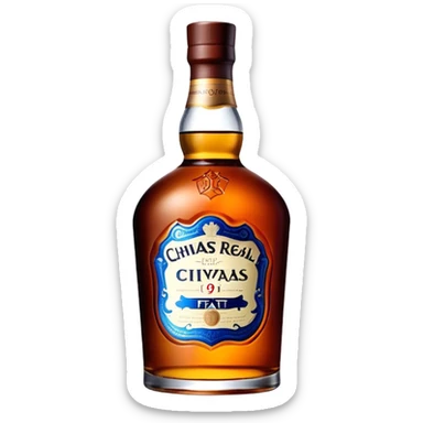 Chivas Regal Mizunara fat bottle, single bottle sticker