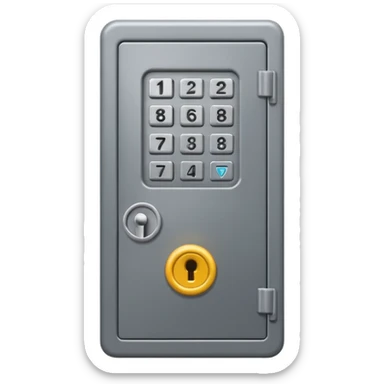 Keypad Safe locker sticker