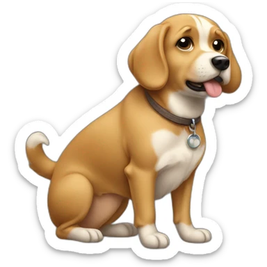 doggy in style sticker