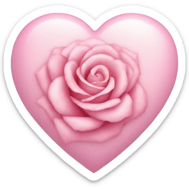 Corazón rosa pastel  sticker