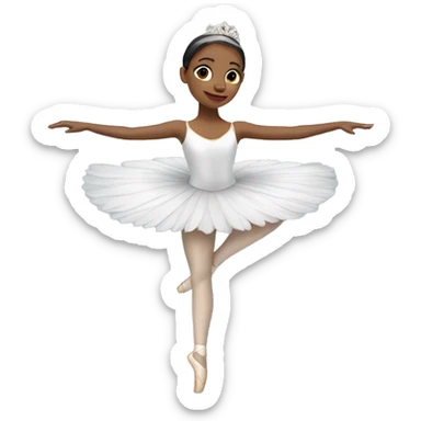 Swan lake ballerina  sticker