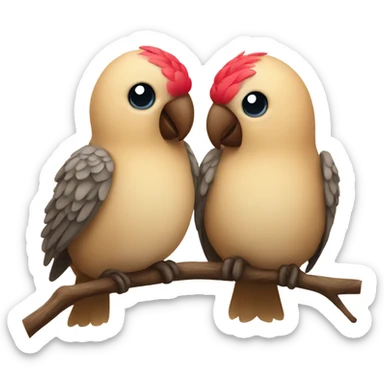 love birds sticker