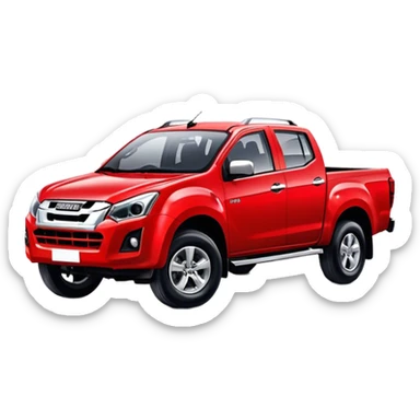 Isuzu D-MAX - Isuzu (Model Year: 2024) (Iconic colour: Red) sticker