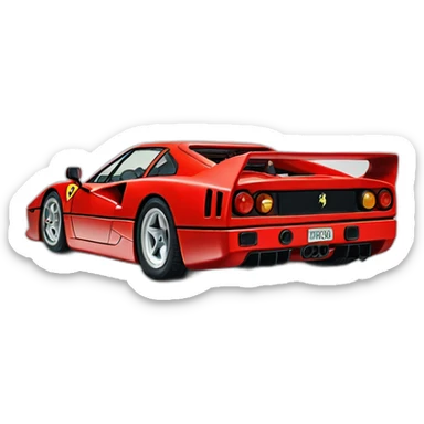 Ferrari f 40 sticker