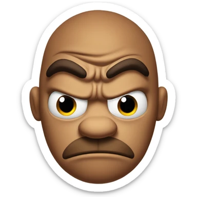 Goomba with angry face sticker