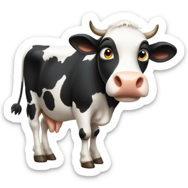 French cow sticker