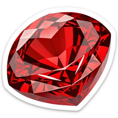 Red diamond carved on its front "RED" sticker