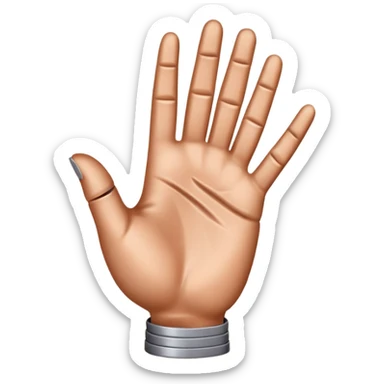 hand in Ich-Liebe-Dich-Geste aus metal sticker