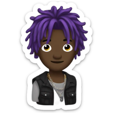 lil uzi vert emojie style sticker