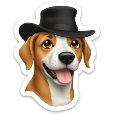 this is fine meme burning house dog with black hat sticker