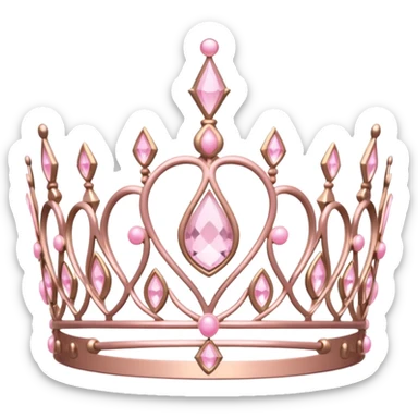 light pink tiara sticker