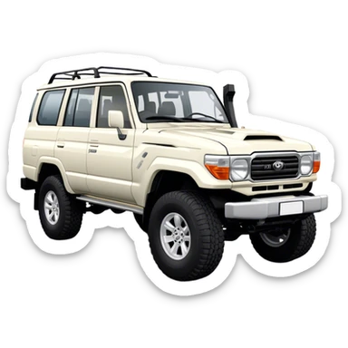 Toyota Land Cruiser - Toyota (Model Year: 2021) (Iconic colour: White) sticker