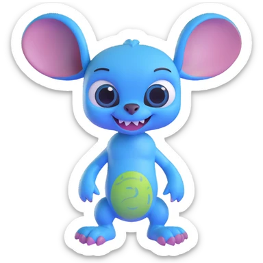 stitch from lilo & stitch sticker