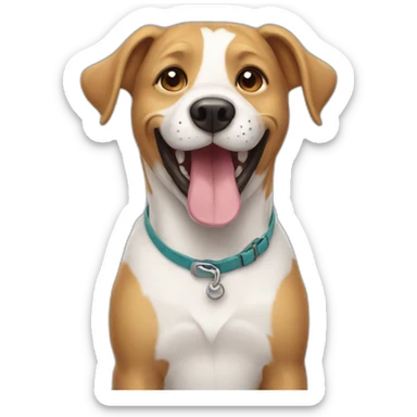 Smile dog sticker