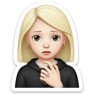  heart broken with ring sticker