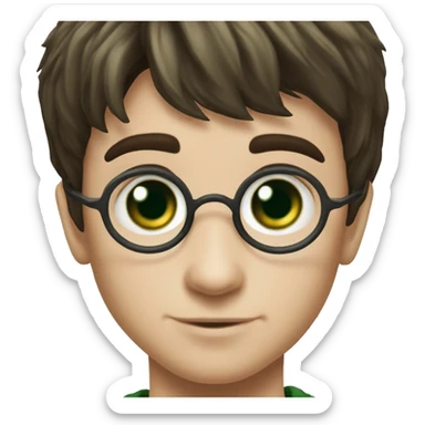 Harry Potter young with green eyes sticker