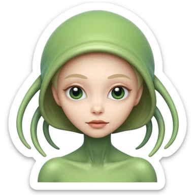 alien pretty Girl sticker