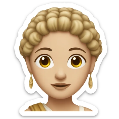 white ancient greek woman pregnant sticker