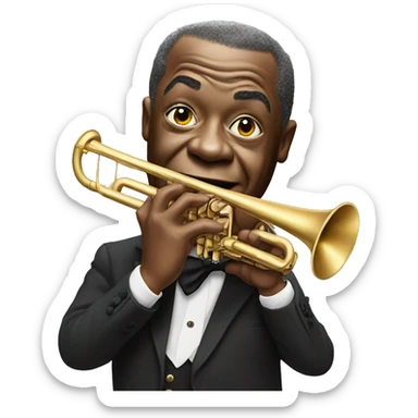 Louis armstrong sticker