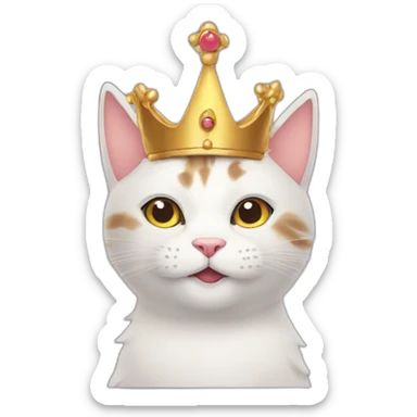 cat-with-crown sticker
