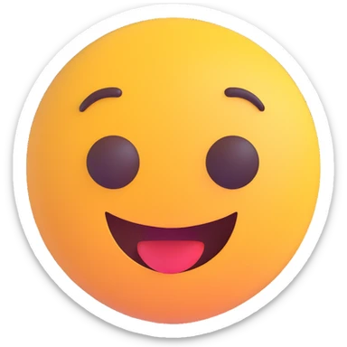 friendly introduction or greeting emoji, modern welcoming style sticker