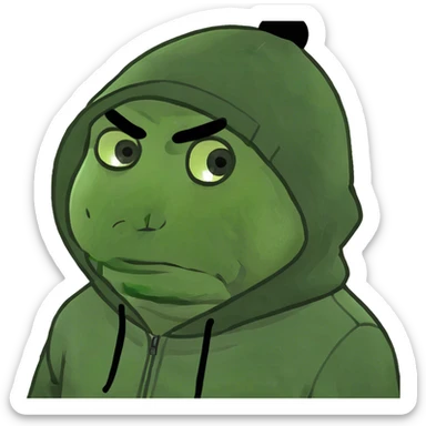 Sad man sticker