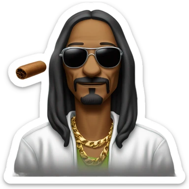 snoop dog smoking sticker