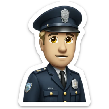Strauss Polizist sticker