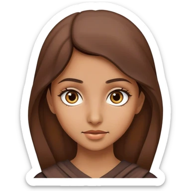 Kumral Arap kız sticker