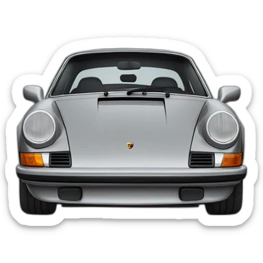 porsche 911 gray sticker