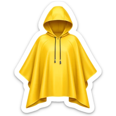 rain poncho cloth sticker