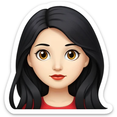 miss susana with long hair, and bolivian sticker