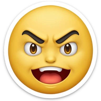 Angry smirk emoji google  sticker