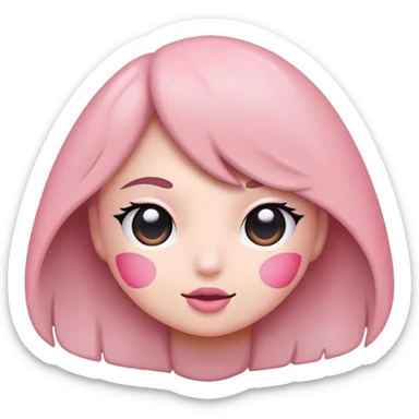 Grayish rosy pink sticker