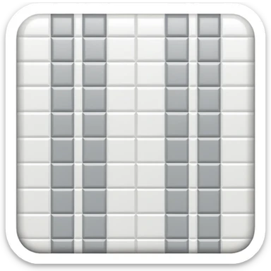 Light gray and white square with a checkered pattern 8x8 sticker