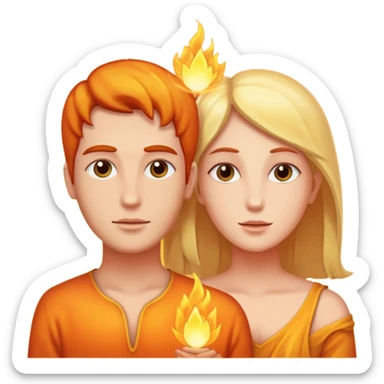 twin flame sticker