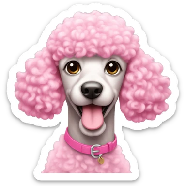 Pink Poodle sticker
