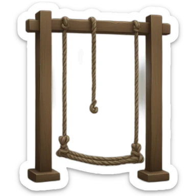 hangman's gallows sticker