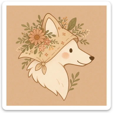 Give the Overwolf logo a cute cottagecore makeover sticker