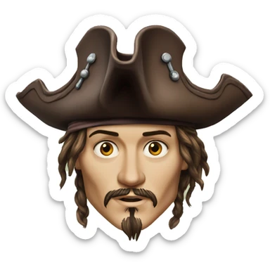 Johnny Depp pirates of the Caraïbes sticker