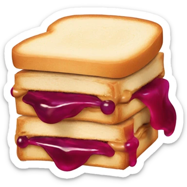 peanut butter and jelly sandwich sticker