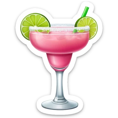 Pink margarita sticker