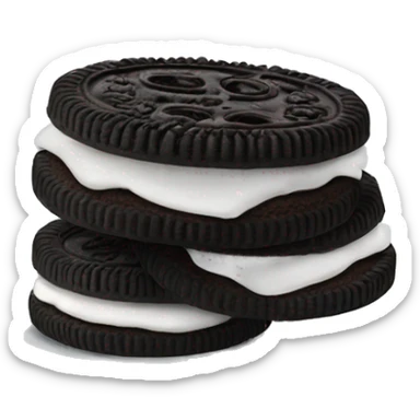 Two Oreos cookies sticker