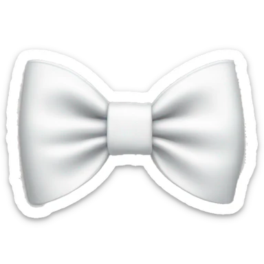 White bow sticker