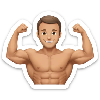 Macron ken barbie sticker