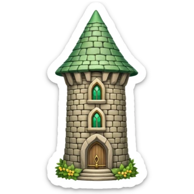 Elf Tower shy sticker